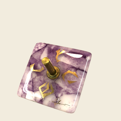 Gary's Glass Dreidel Top